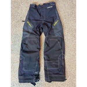 Kilm Gore-Tex Pants Black Gray Motorcycle Snowmobile Small - FLAWED NEEDS REPAIR